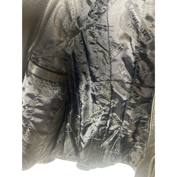 Easy Rider Mens Black genuine leather motorcycle jacket size Medium - Picture 5 of 7